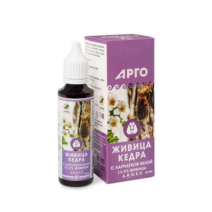 Изображение Живица кедра 12,5% с лапчаткой белой, 50 мл